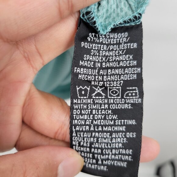 Canada Weather Men Green Knit Short Sleeve Collar Neck Polo Shirt Top Size Large - Picture 4 of 9